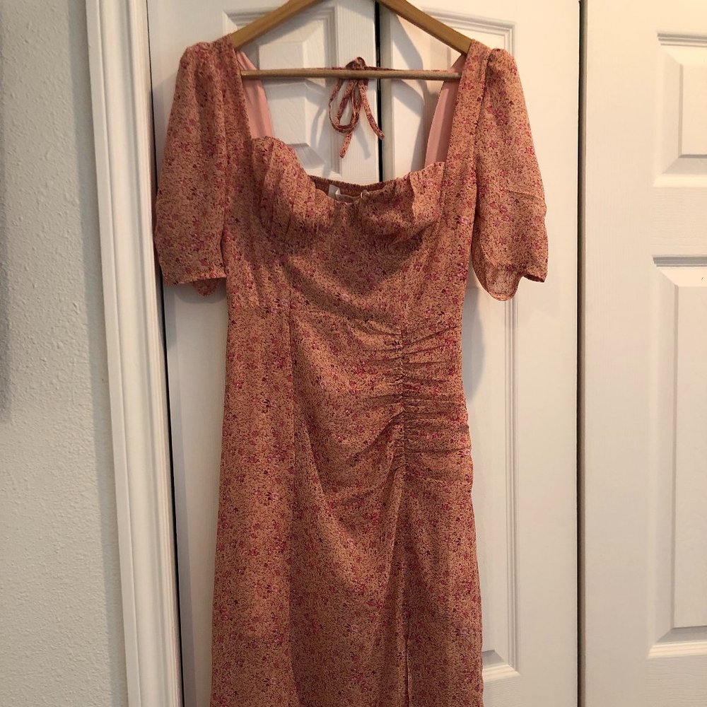 ASTR The Label "Front Slit Milkmaid Dress"
